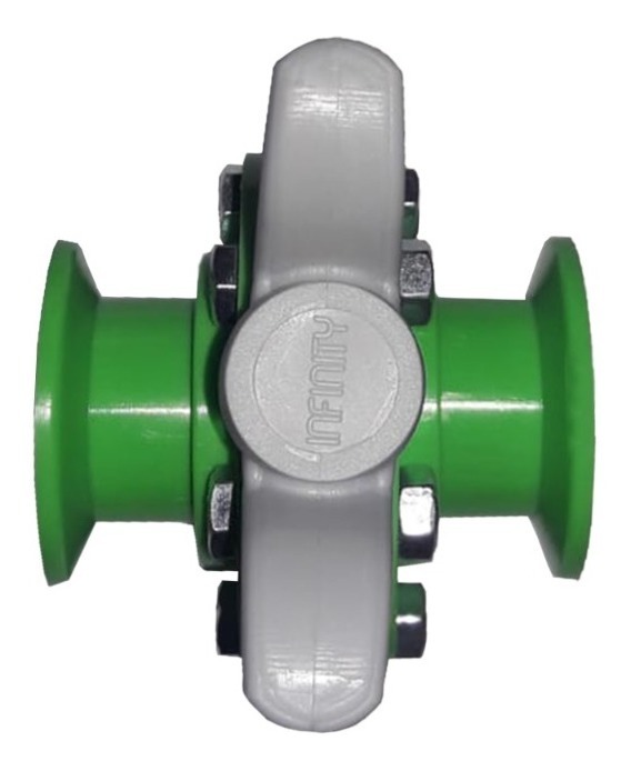 Llave De Paso Clamp De Ambos Lados Infinity Rotomolding