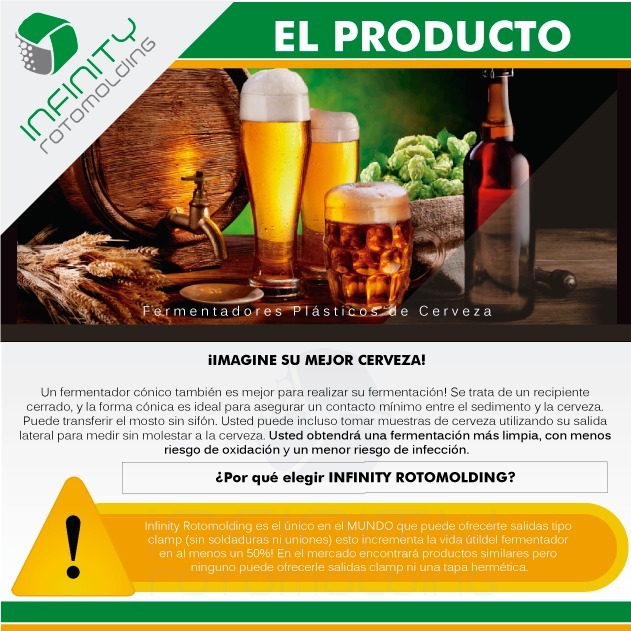 Fermentador Infinity Rotomolding Clamp 150l Cerveza