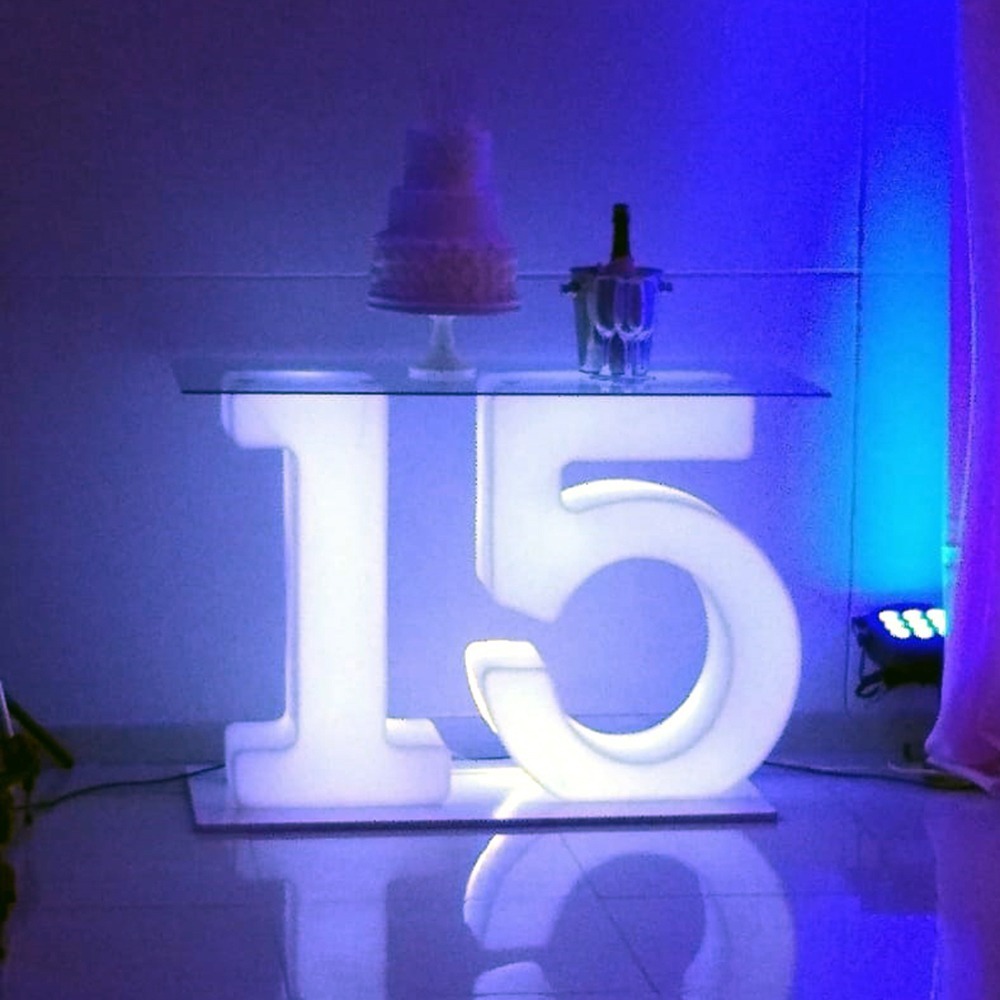 Numero Luminoso Cumpleaños De 15 